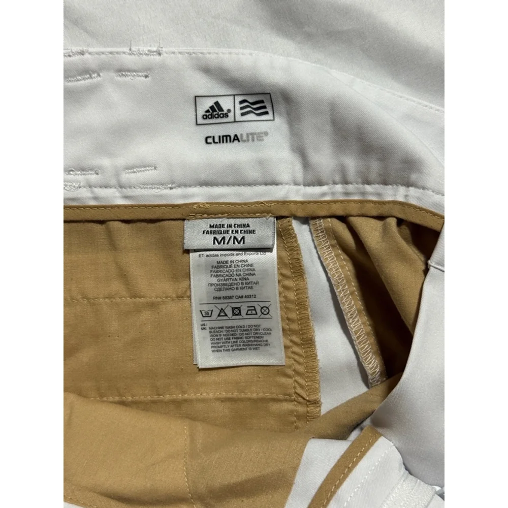 Adidas White golf Shorts Size M - Picture 3 of 3